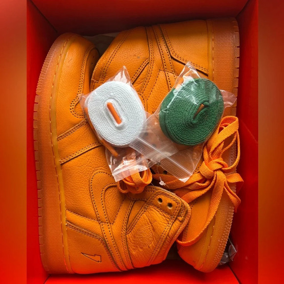 Nike Jordan 1 New Retro High Gatorade orange peel Size 7Y - Picture 3 of 7
